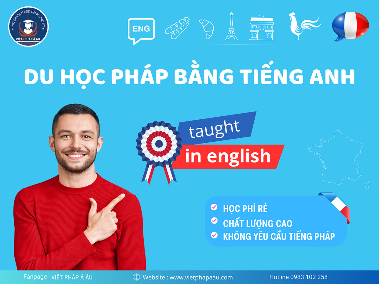 Du học Pháp bằng tiếng Anh