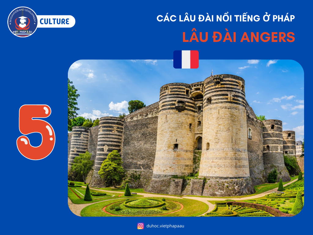 Lâu đài Angers đóng vai trò là một pháo đài phòng thủ quan trọng