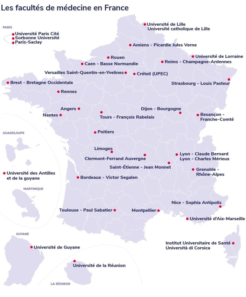 faculté de médecine en France