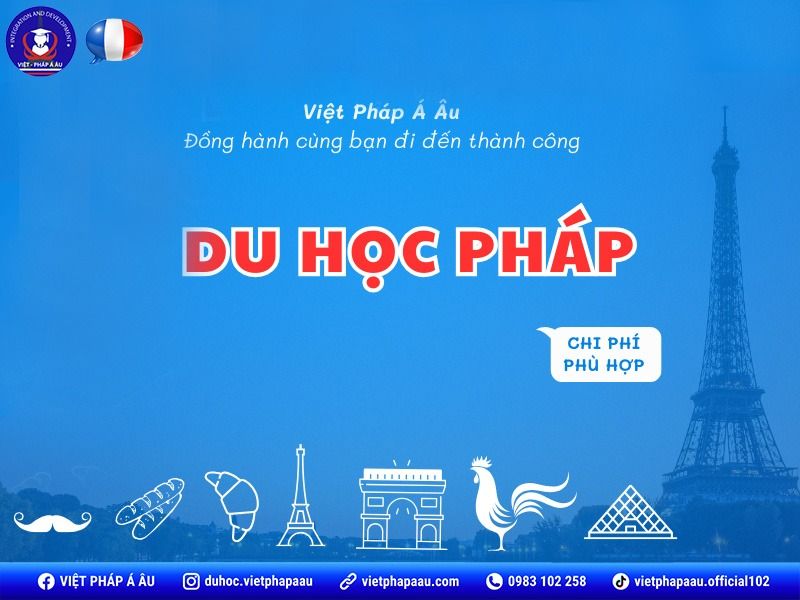 Chi phí đi du học Pháp phù hợp
