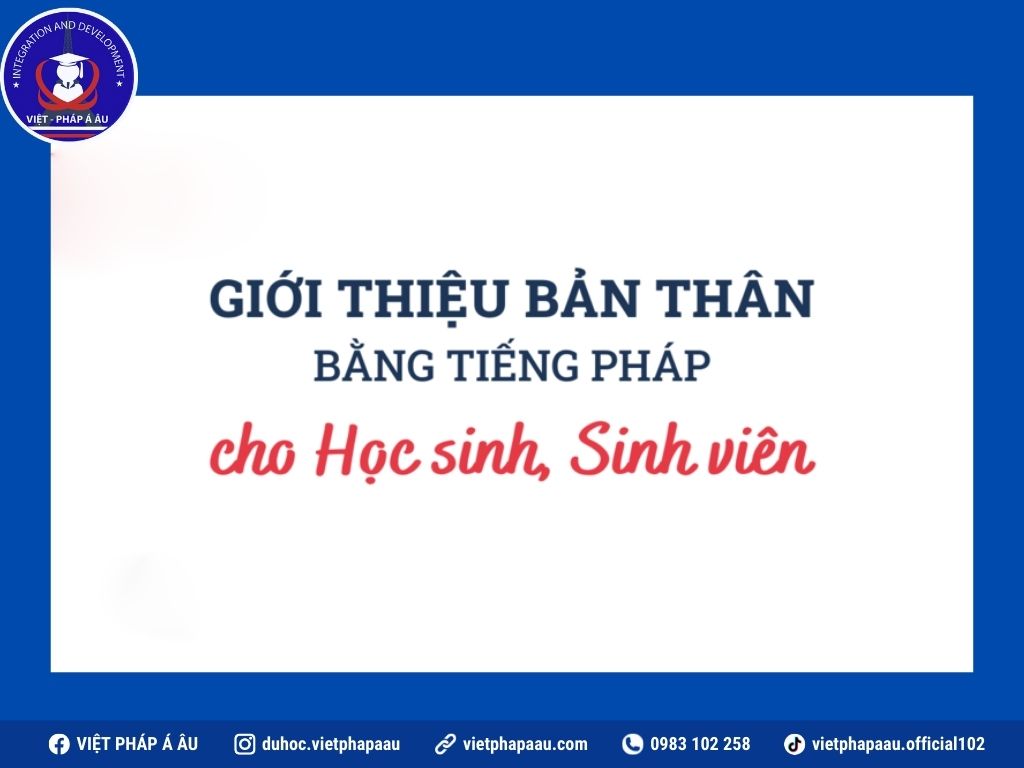 giới thiệu bản thân bằng tiếng Pháp cho học sinh