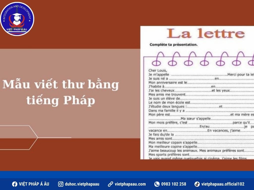 Mẫu thư tiếng Pháp thông dụng