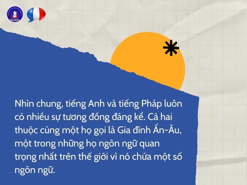 Tiếng Anh và tiếng Pháp có giống nhau không