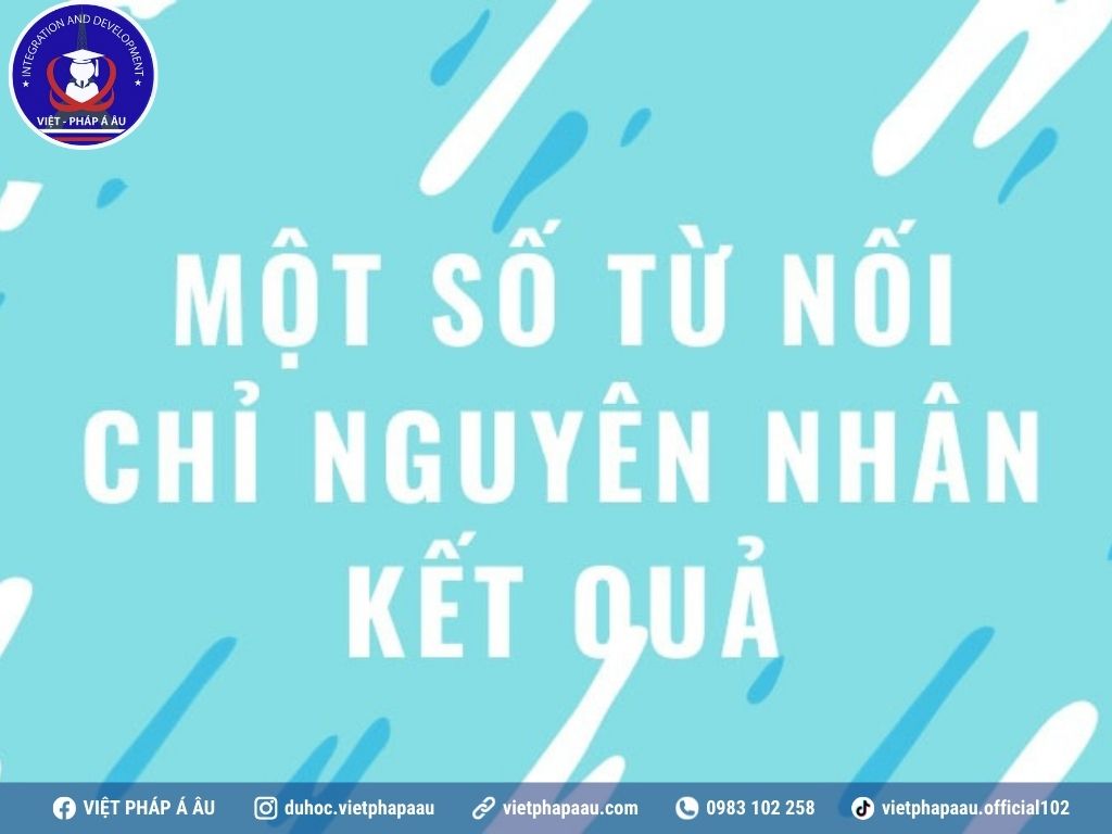 Từ nối tiếng Pháp chỉ nguyên nhân