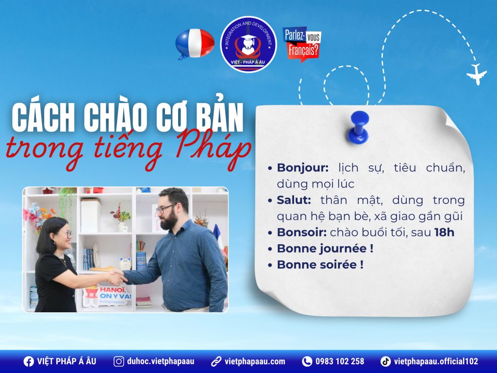 Cách chào cơ bản trong tiếng Pháp
