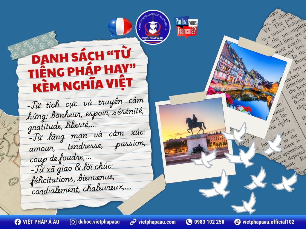 Danh sách từ tiếng Pháp hay