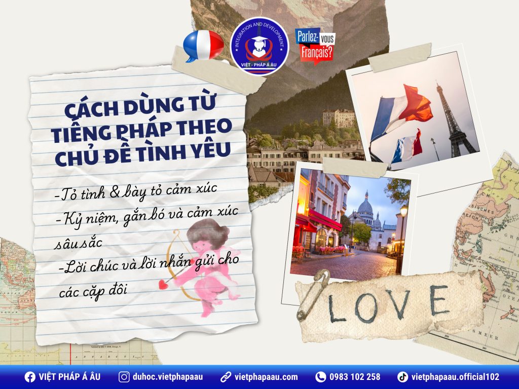 Cách dùng từ tiếng Pháp theo chủ đề tình yêu
