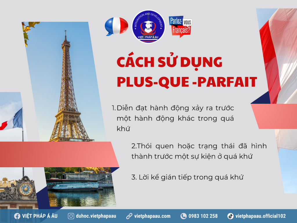 Cách sử dụng plus - que - parfait trong tiếng Pháp