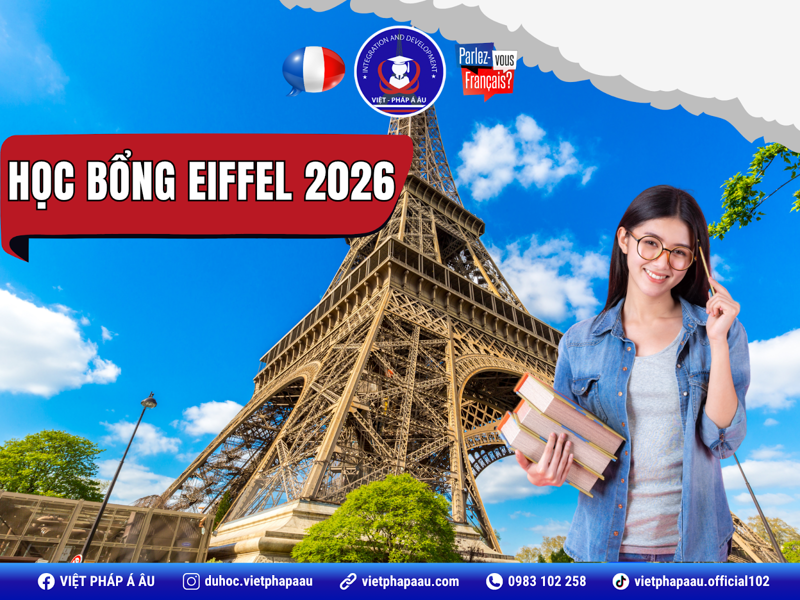 Chi tiêt học bổng Eiffel 2026
