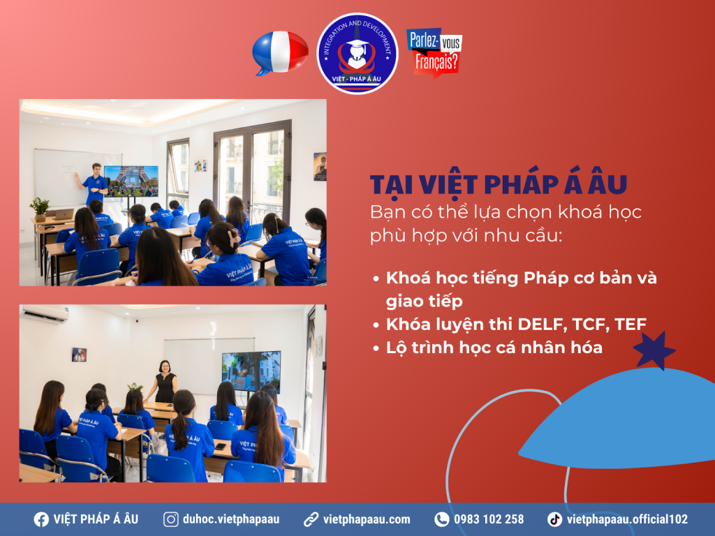 Học tiếng Pháp tại Việt Pháp Á Âu
