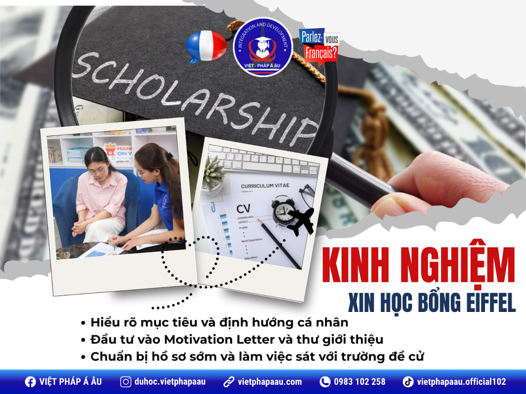 Kinh nghiệm xin học bổng Eiffel