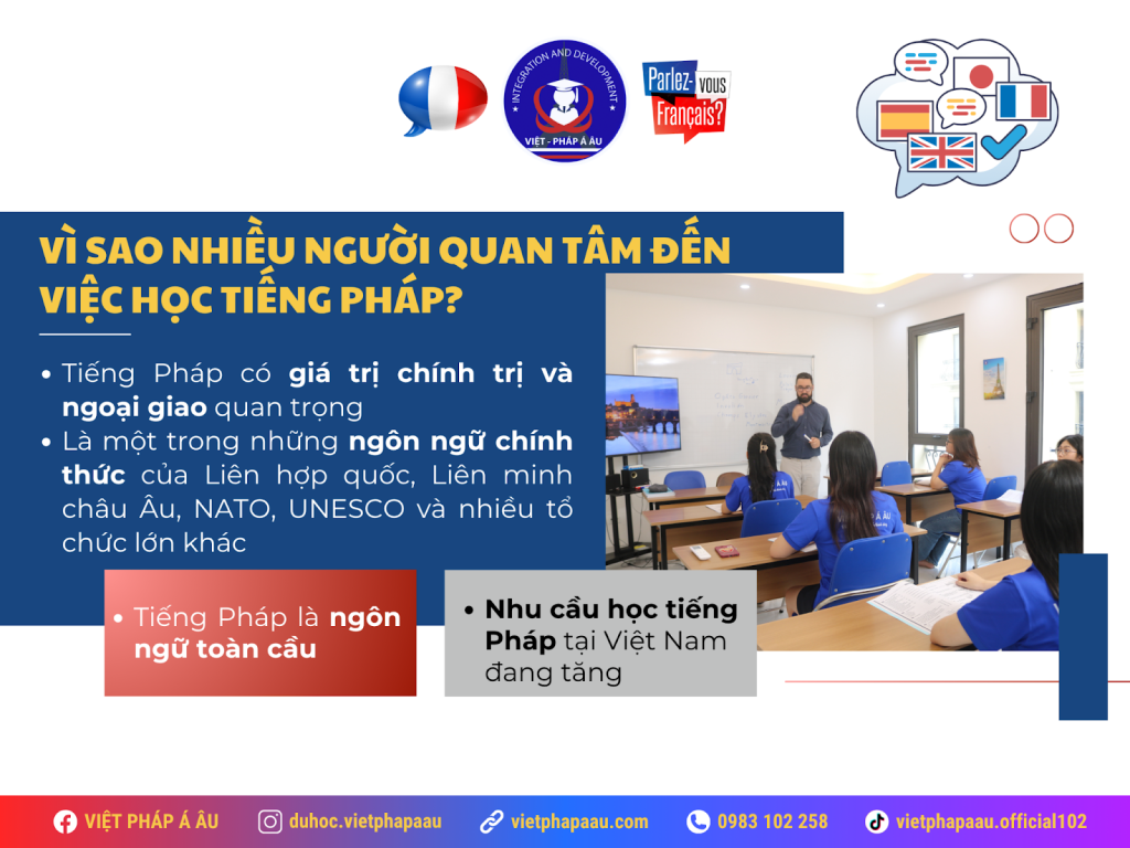 Vì sao nhiều người học tiếng Pháp