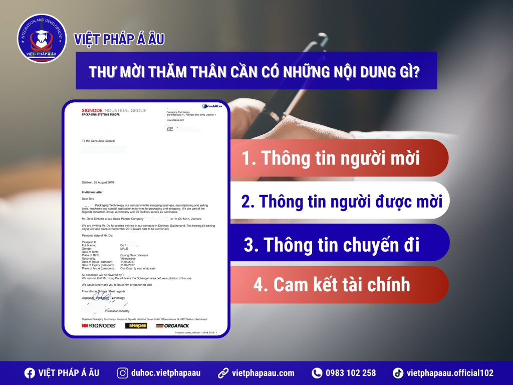 MẪU THƯ MỜI THĂM THÂN PHÁP ĐẦY ĐỦ CHI TIẾT