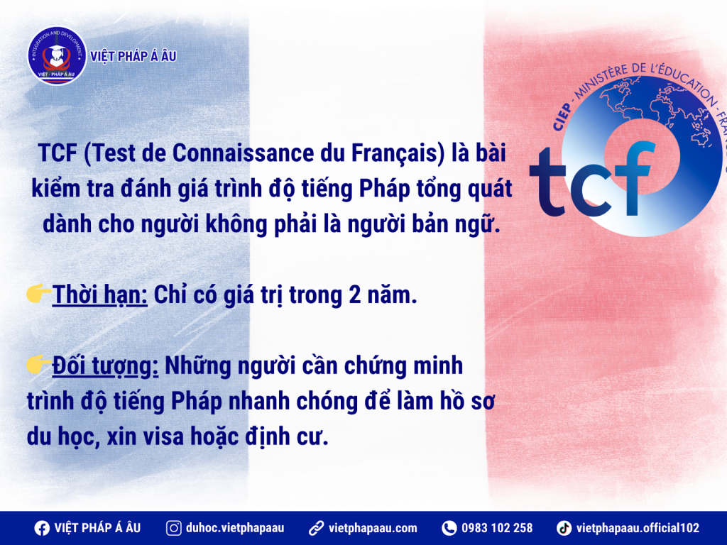 tcf và delf khác nhau như thế nào